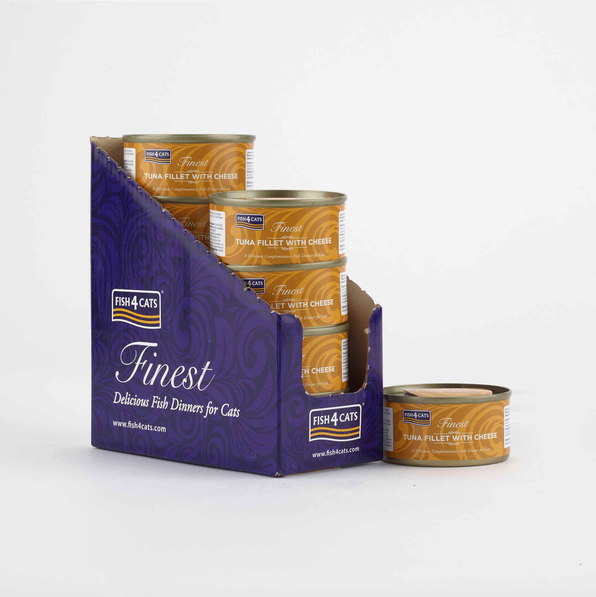 Fish4cats Filete Para Gato – Atún Con Queso 70 G (pack De 10)