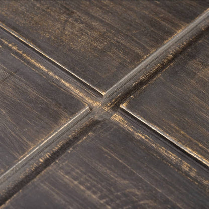 Mesa De Centro Cuadrada Madera Maciza De Mango Marrón Oscuro_2