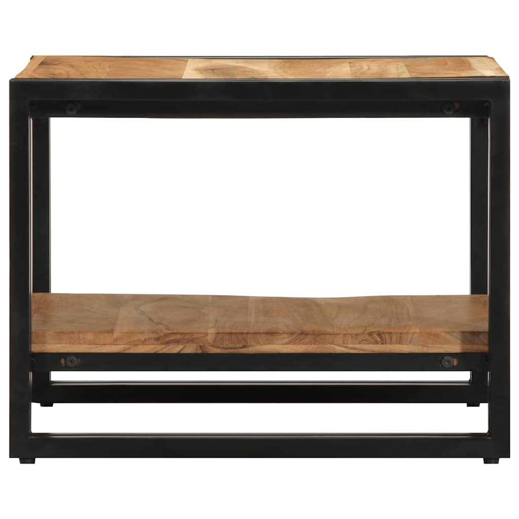 Mesa De Centro Madera Maciza De Acacia 50x50x38 Cm_3
