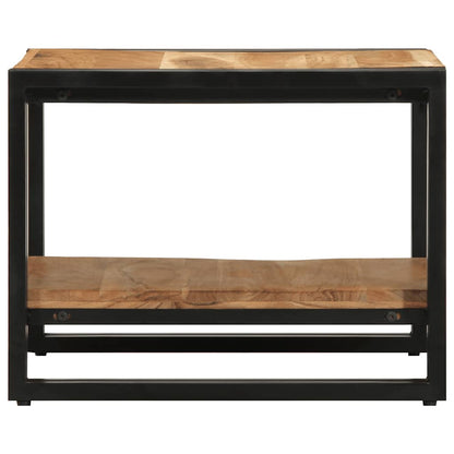 Mesa De Centro Madera Maciza De Acacia 50x50x38 Cm_3