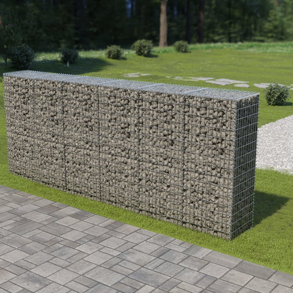 Muro De Gaviones Con Cubiertas Acero Galvanizado 300x50x150 Cm / Vetonek_0