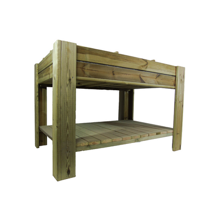 Mesa De Cultivo Tura Profunda 20cm Vidahuerto Con Bandeja Y Separadores 120x80x80 Cm.