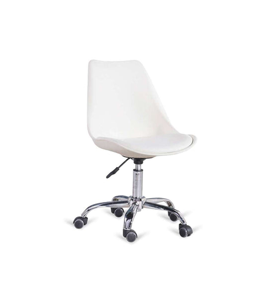 Pack De 2 Sillas De Oficina Elevable Dublin Acabado En Blanco, 58 Cm(ancho ) 83 Cm(altura) 49 Cm(fondo)_0