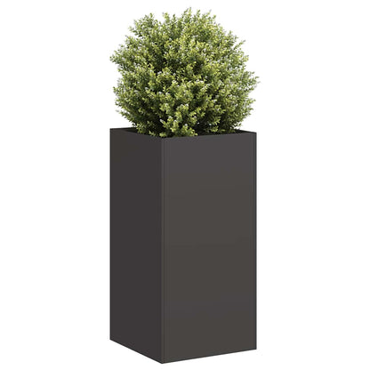 Jardinera De Acero Laminado En Frío Negro 40x40x80 Cm_1