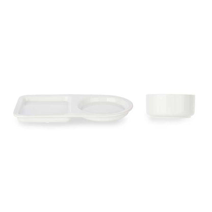 Set 2 Pzs Bol Y Plato Porcelana Brunch Colección Vessia_2