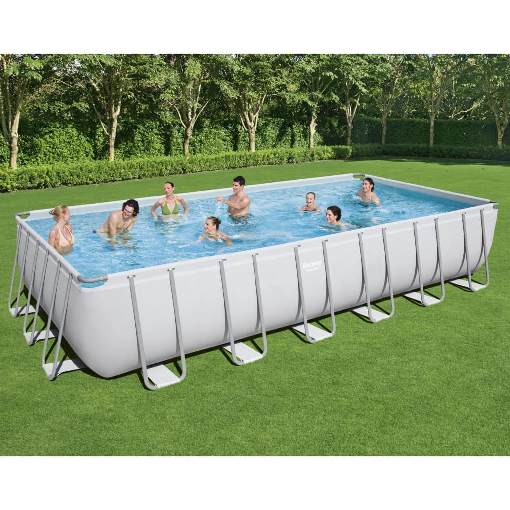 Bestway Conjunto De Piscina Rectangular Power Steel 732x366x132 Cm_1