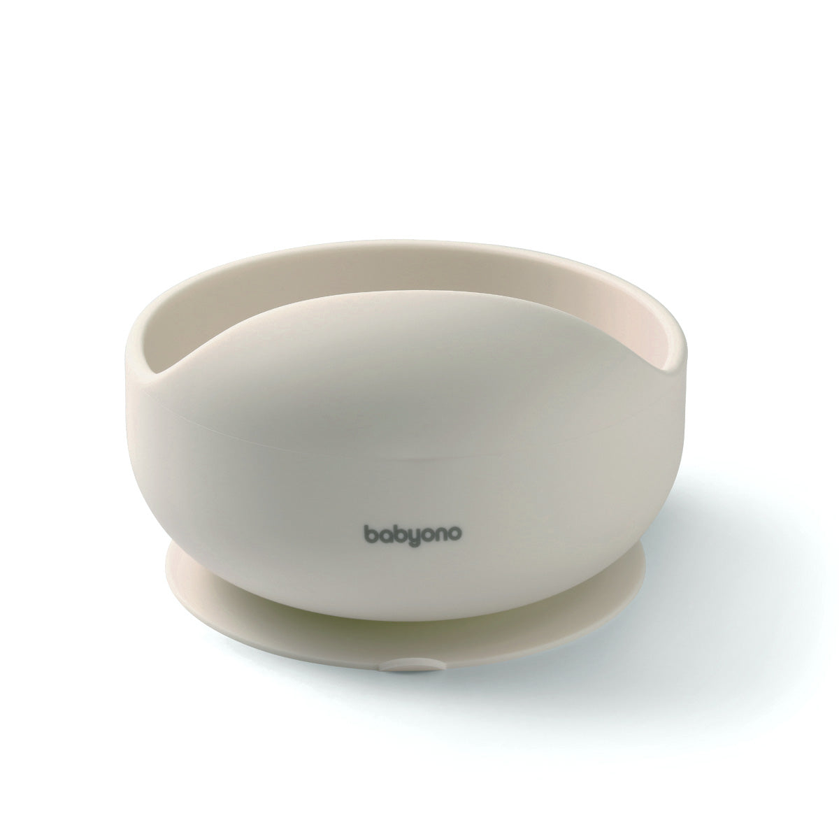 Bowl Silicona Con Ventosa Para Bebés Beige_4