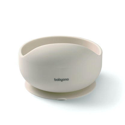 Bowl Silicona Con Ventosa Para Bebés Beige_4