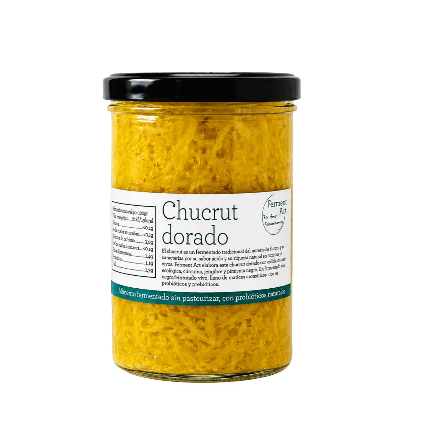 Chucrut Dorado Eco Sin Pasteurizar Ferment Art 400 Gr_0