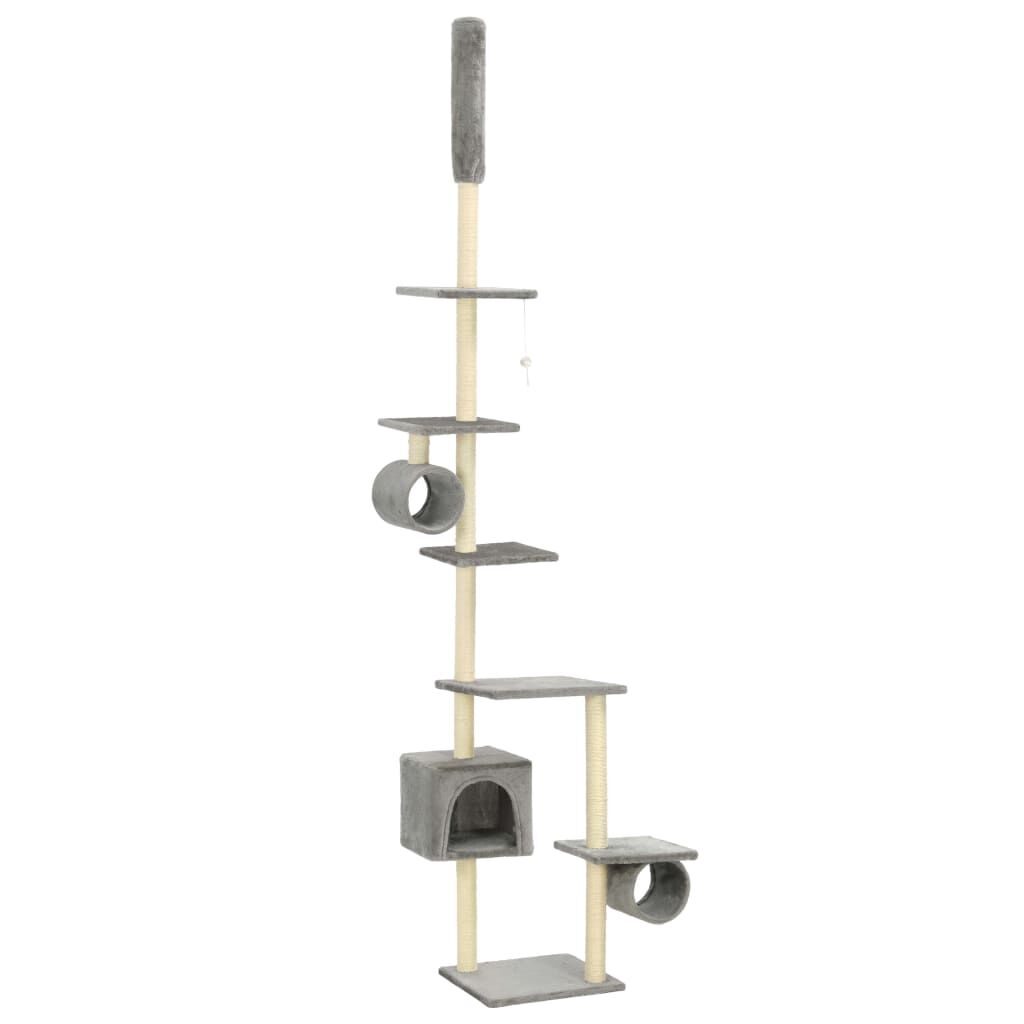 Vidaxl Rascador Para Gatos Con Poste Rascador De Sisal 260 Cm Gris_0