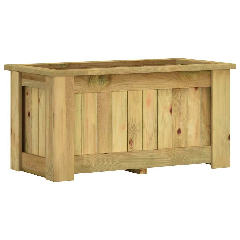Arriate De Madera De Pino Impregnada 100x50x50 Cm_1