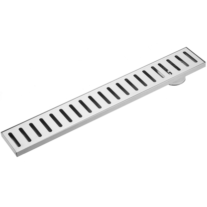 Canaleta De Desagüe 50x7.5cm Con Rejilla En Acero Inoxidable Mate_0