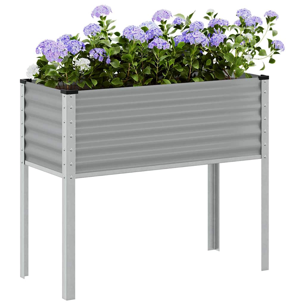 Jardinera De Acero Gris 100x45x90 Cm_1