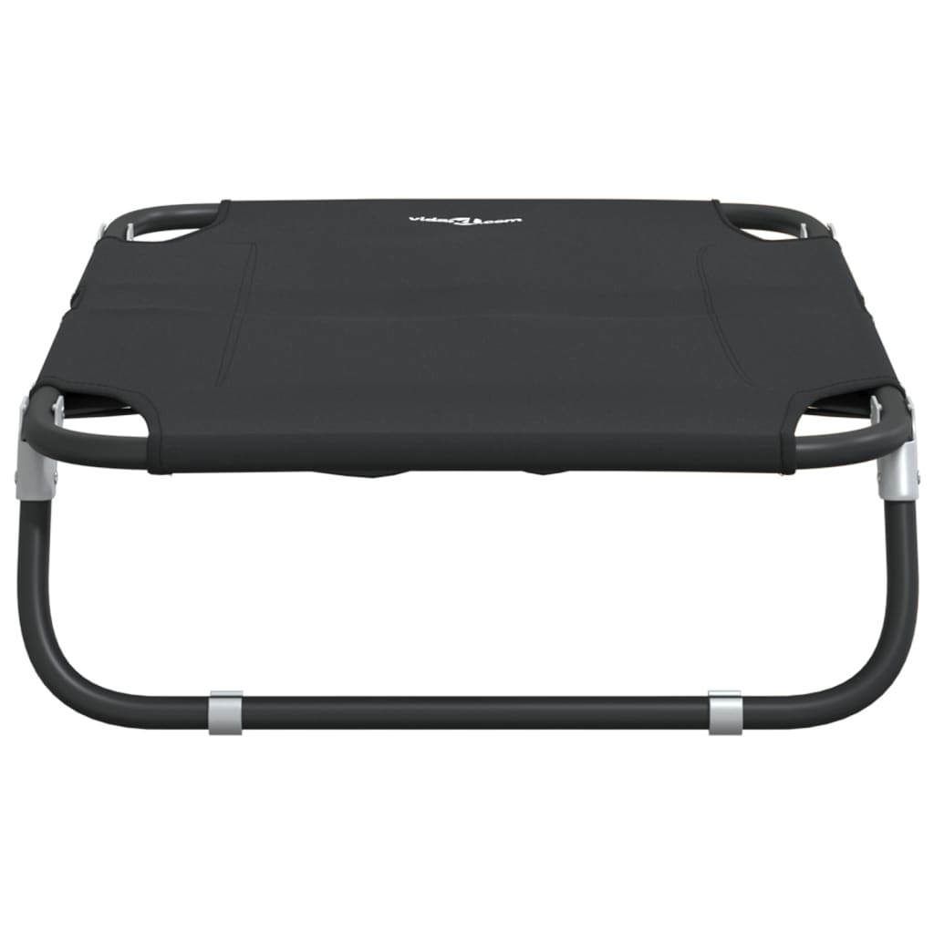 Cama Para Perros Plegable Tela Oxford Y Acero Gris Antracita / Vetonek_0