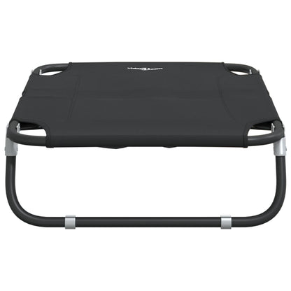 Cama Para Perros Plegable Tela Oxford Y Acero Gris Antracita / Vetonek_0