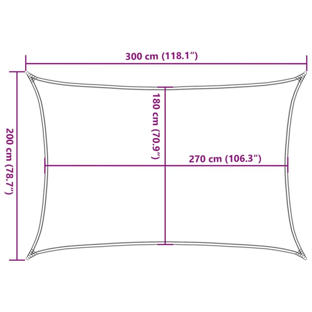 Vidaxl Toldo De Vela Hdpe Verde Claro 160 G/m² 2x3 M_2