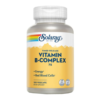 B Complex 75 A/R 100 Vcaps Solaray