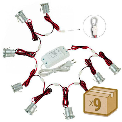 Pack 9 X Foco Led Volta Mini, 9x1w, Regulable Triac, Blanco Neutro, Regulable_1