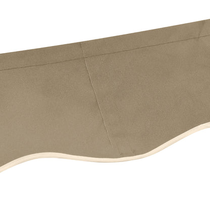 Outsunny Techo De Repuesto Para Toldo 382x240 Cm Protección Uv Beige_4