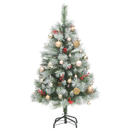 Vidaxl Árbol De Navidad Artificial Con Bisagras 150 Led Y Bolas 150 Cm_3