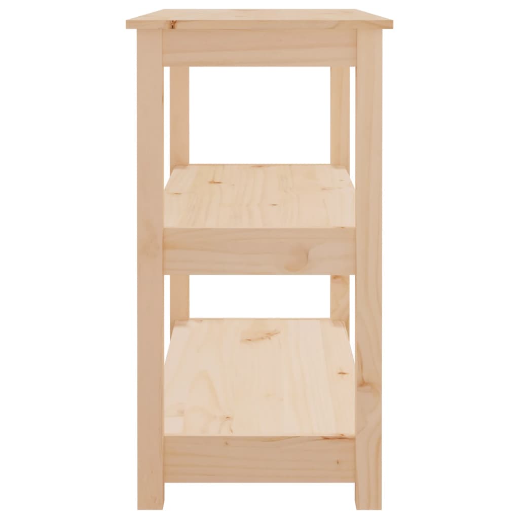 Mesa Consola Madera Maciza De Pino 80x40x74 Cm_4