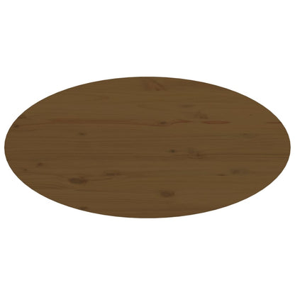 Mesa De Centro Madera Maciza De Pino Marrón Miel 80x40x35 Cm_4