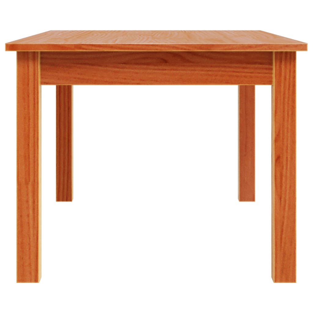 Mesa De Centro Madera Maciza De Pino Marrón Cera 80x50x40 Cm_4