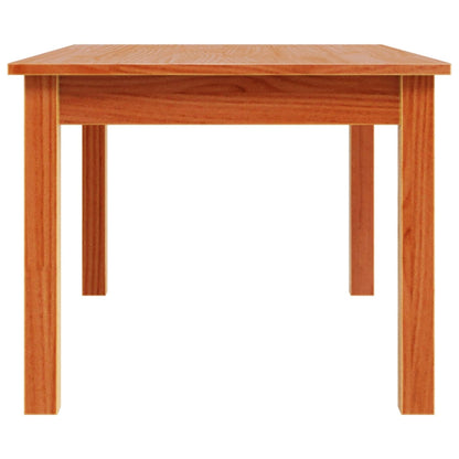 Mesa De Centro Madera Maciza De Pino Marrón Cera 80x50x40 Cm_4