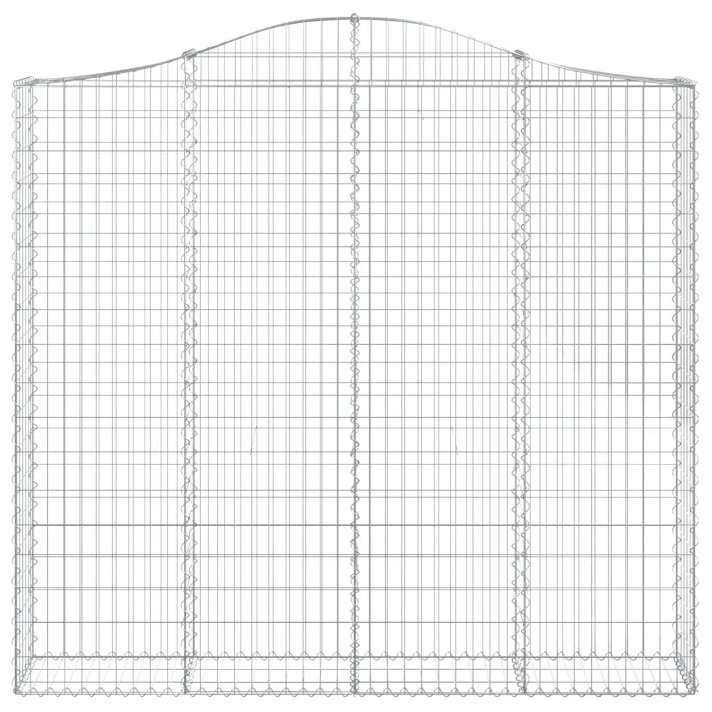Cestas De Gaviones 4 Uds Forma De Arco Hierro 200x30x180/200 Cm_3