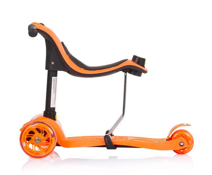 Patinete Infantil 3 En 1 Multi Plus Con Asiento Y Mango Parental Orange_3