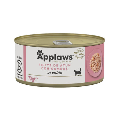 Applaws Cat Lata Atún y gambas 70 g Comida húmeda para gatos natural grain free