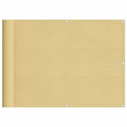 Vidaxl Pantalla De Balcón 100% Poliéster Oxford Color Arena 75x300 Cm_0