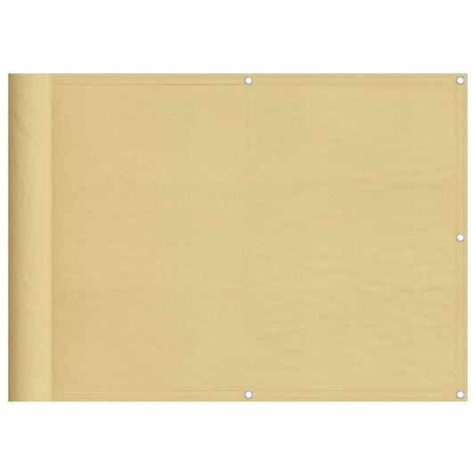 Vidaxl Pantalla De Balcón 100% Poliéster Oxford Color Arena 75x300 Cm_0