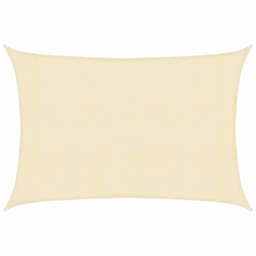 Vidaxl Toldo De Vela Crema Hdpe 160 G/m² 3x4 M_0