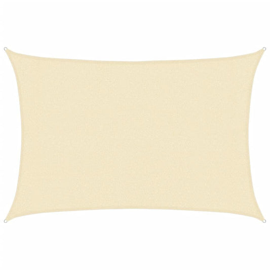 Vidaxl Toldo De Vela Crema Hdpe 160 G/m² 3x4 M_0