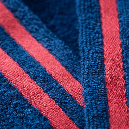 Albornoz Azul Marino S/m 320gsm 100% Algodón Con Logo Bordado El Ganso