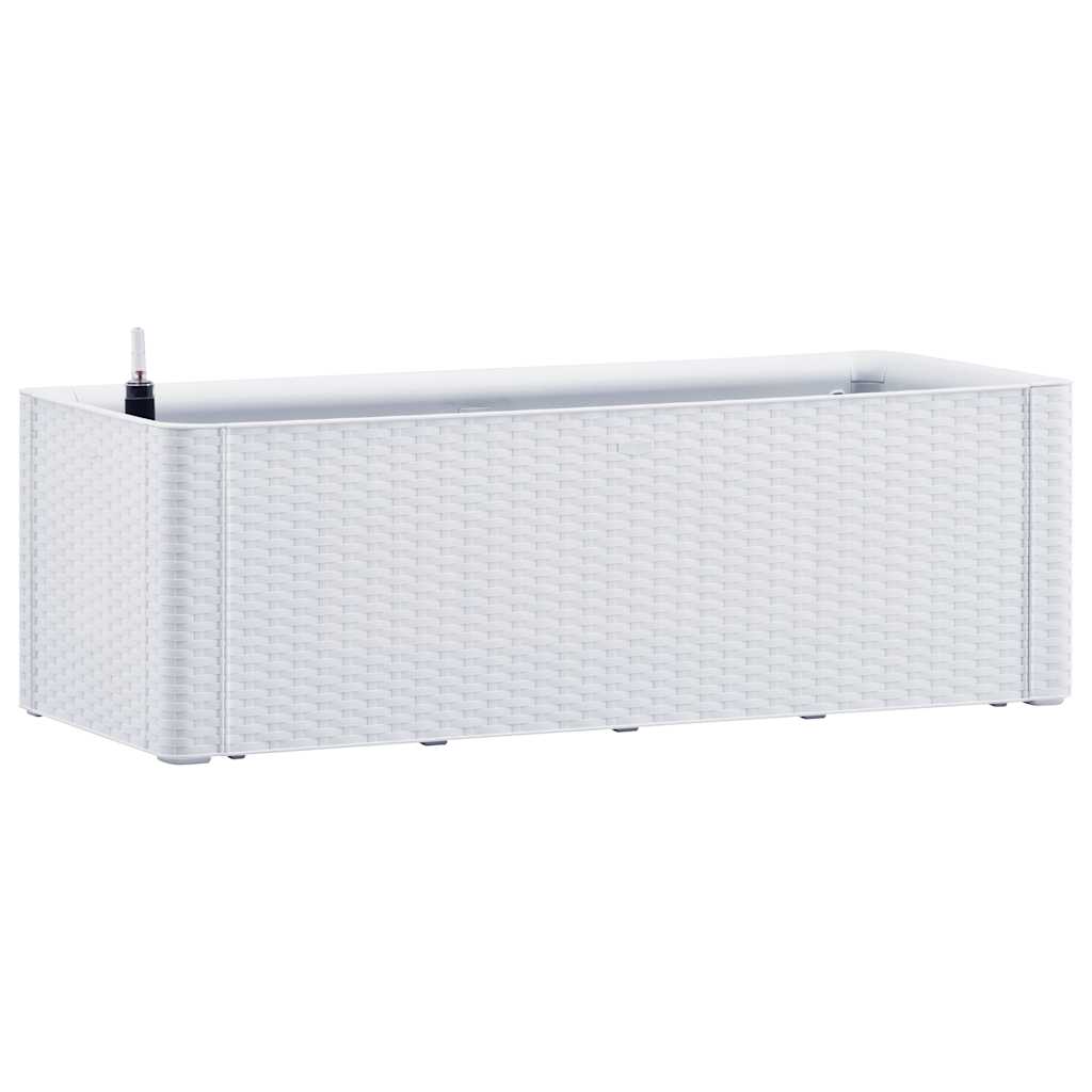 Arriate Con Sistema De Riego Automático Blanco 100x43x33 Cm_0