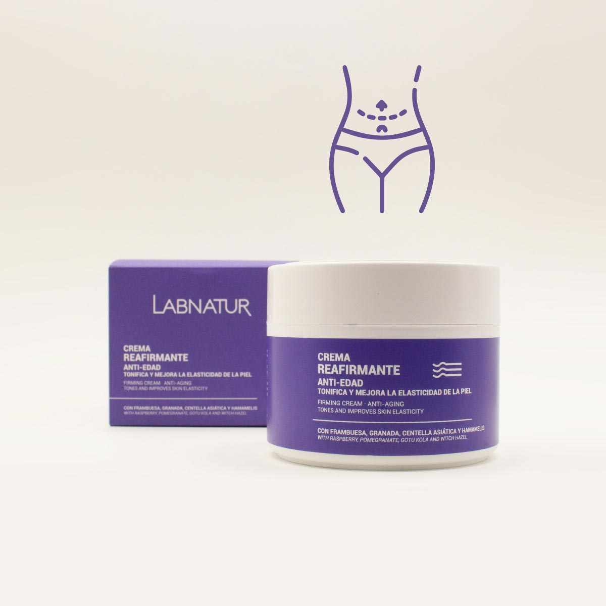 Gel Crema Reafirmante Antiedad Labnatur 300 ml | Firmeza, Elasticidad y Tonificación Corporal | Vegano_1