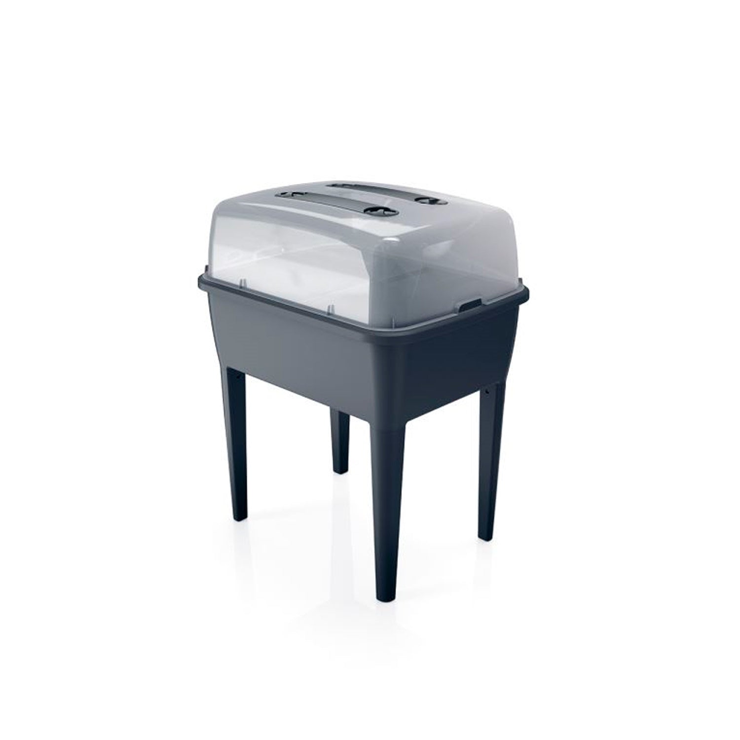 Jardinera Alta 83 L, Con Tapa De Policarbonato, Para Proteger Tus Plantas, Prosperplast Respana Planter Set De Plástico En Color Antracita, 96,3 alto