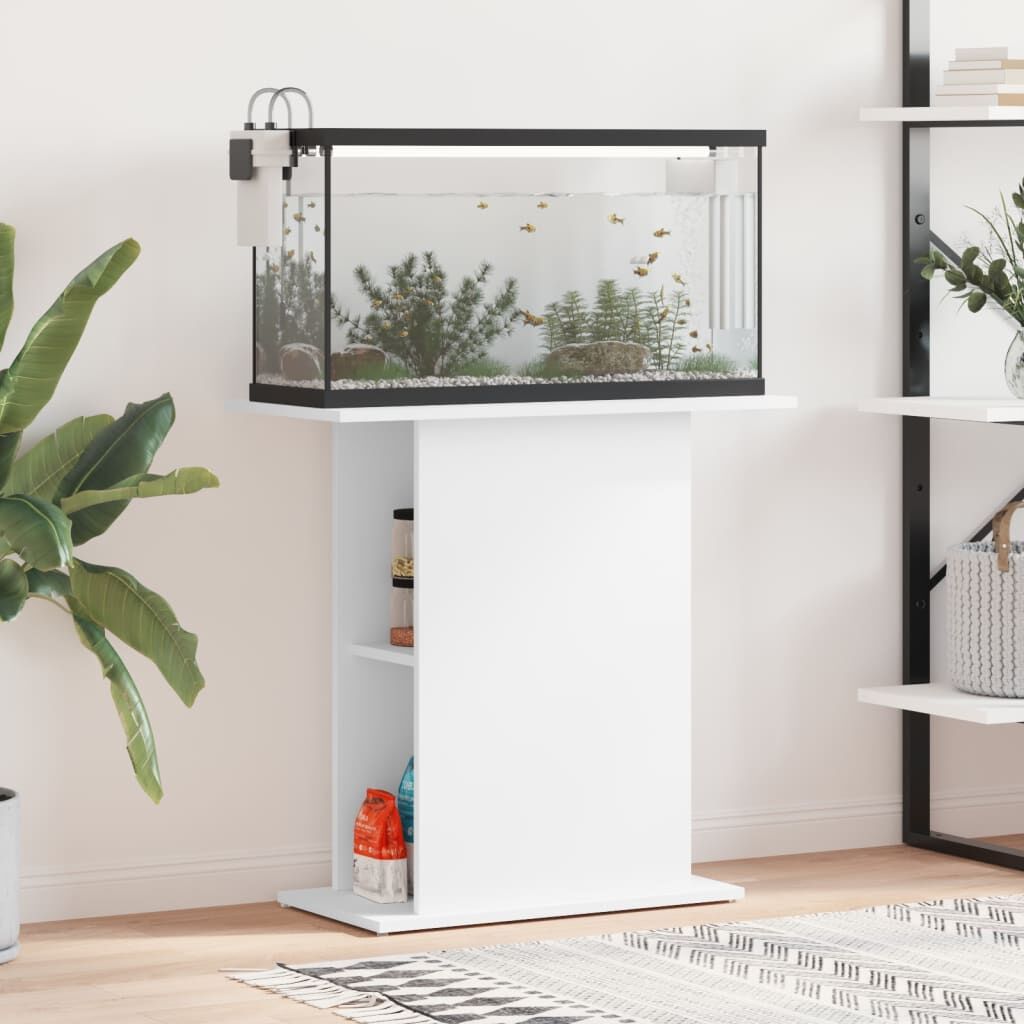 Vidaxl Soporte Para Acuario Blanco 75x36x72,5 Cm Madera De Ingeniería_1