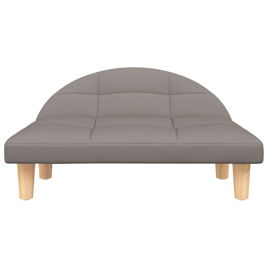 Cama Para Perros De Tela Gris Taupe 70x52x30 Cm / Vetonek_2