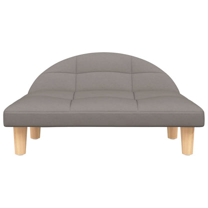 Cama Para Perros De Tela Gris Taupe 70x52x30 Cm / Vetonek_2
