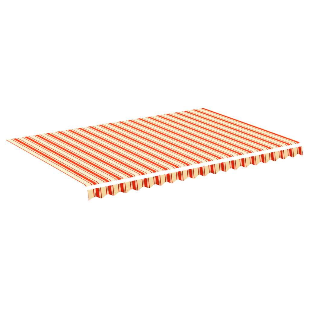 Tela De Repuesto Para Toldo Amarillo Y Naranja 4,5x3 M Poliéster_0