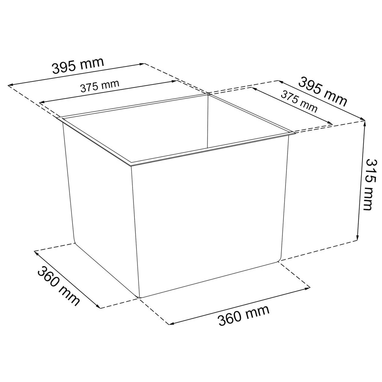 Maceta Rato De 91,5 Litros Con Inserto 40 X 40 X 75 Cm En Color Mocca_3