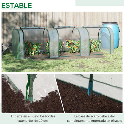 Outsunny Invernadero Caseta Para Jardín Terraza Cultivo De Planta Semilla_4