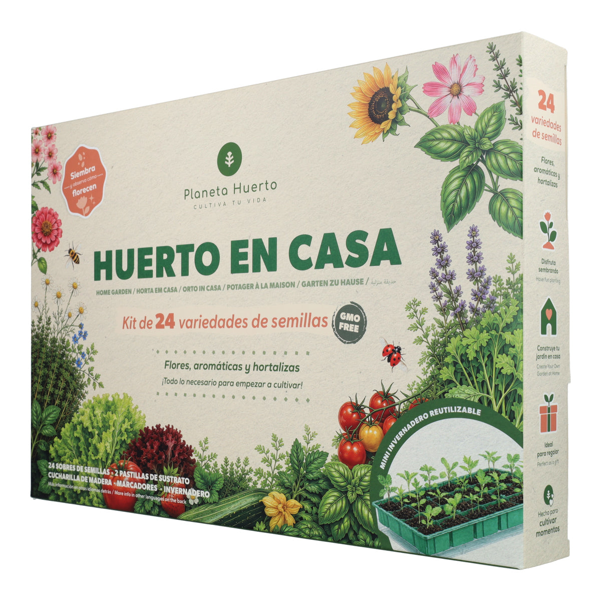 Huerto en Casa Kit de Cultivo Planeta Huerto