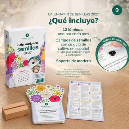 Calendario con Semillas 2027 Planeta Huerto