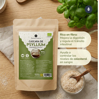 Cáscara de Psyllium Husk ECO Planeta Huerto 200 g