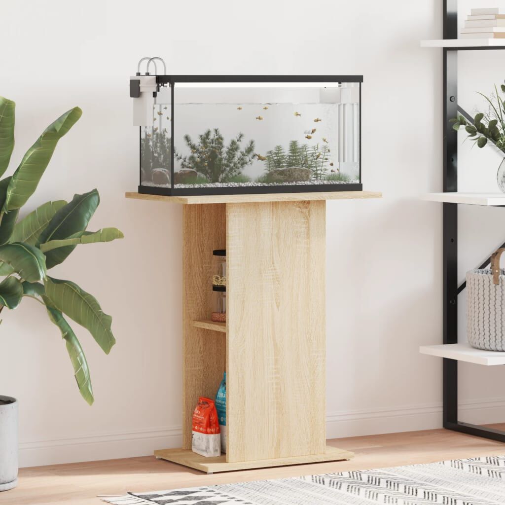 Vidaxl Soporte Para Acuario De Roble Sonoma 60,5x36x72,5 Cm De Madera De Ingeniería_1
