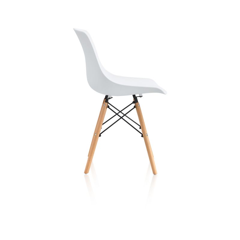 Pack 4 Sillas De Comedor Fredo Polipropileno, Blanco, 52 X 79 X 46_4